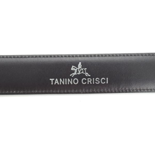 極美品★(伊)タニノクリスチー/TANINO CRISCI フリーサイズ（サイズ調整可能）【貴重★ベルト/レザー】本革/黒/ビジネス/メンズ★k101