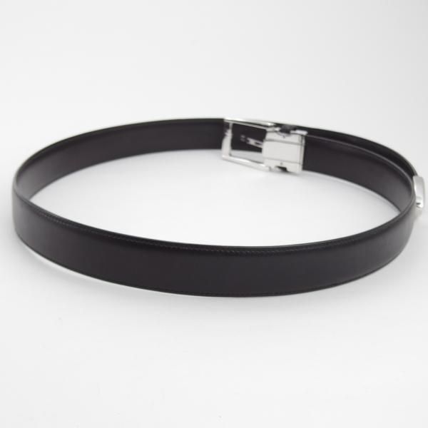 極美品★(伊)タニノクリスチー/TANINO CRISCI フリーサイズ（サイズ調整可能）【貴重★ベルト/レザー】本革/黒/ビジネス/メンズ★k101