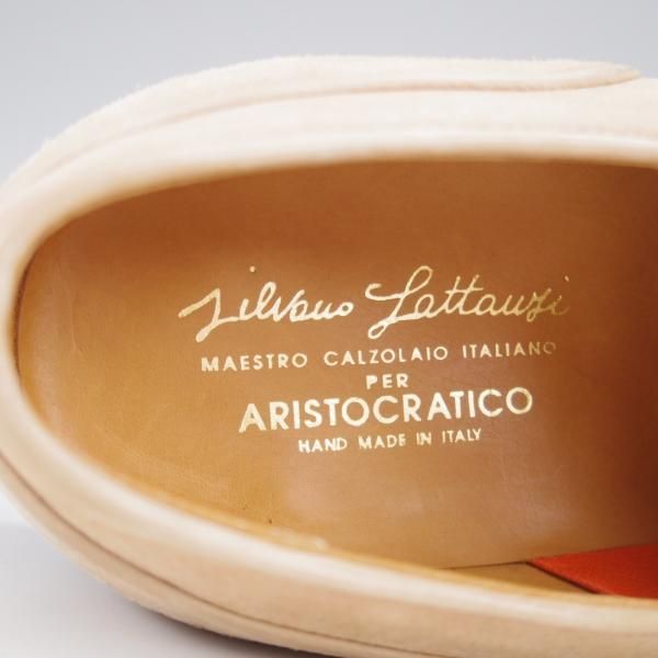 未使用★(伊)シルヴァノ・ラッタンジ SIZE 8【貴重★アリストクラティコ別注/FORD】GIOVE/ストレートチップ/薄茶/Silvano Lattanzi★k102