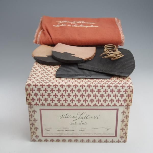 未使用★(伊)シルヴァノ・ラッタンジ SIZE 8【貴重★アリストクラティコ別注/FORD】GIOVE/ストレートチップ/薄茶/Silvano Lattanzi★k102