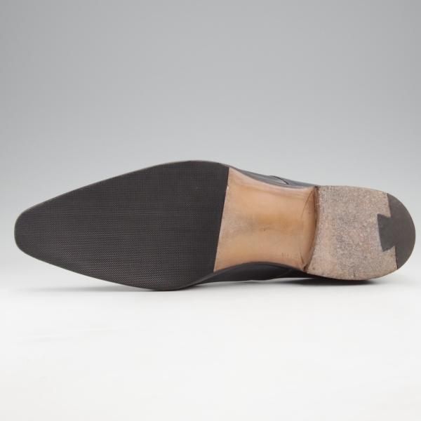 美品★(伊)シルヴァノ・ラッタンジ SIZE 5.5【ハンドソーンウェルテッド製法★シャドウステッチ/ダブルモンク】カーフ/黒/メンズ★k105