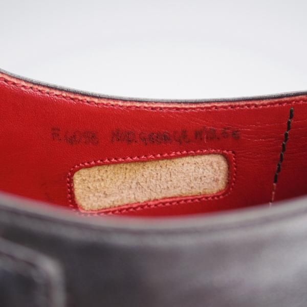 美品★(伊)シルヴァノ・ラッタンジ SIZE 5.5【ハンドソーンウェルテッド製法★シャドウステッチ/ダブルモンク】カーフ/黒/メンズ★k105