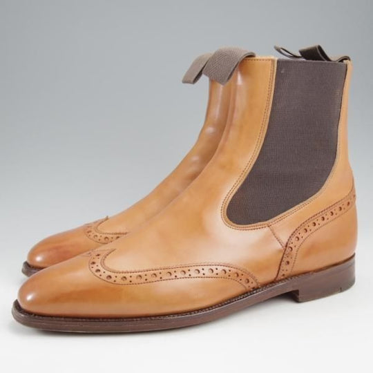 極上★トリッカーズ SIZE 9【現行定価10万円以上★サイドゴアブーツ/M6454】1001/Burnished/カーフ/薄茶/メンズ/Tricker's★k106
