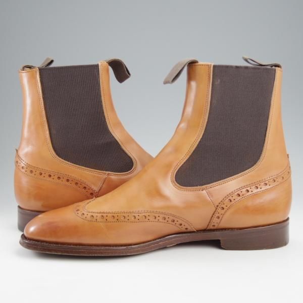 極上★トリッカーズ SIZE 9【現行定価10万円以上★サイドゴアブーツ/M6454】1001/Burnished/カーフ/薄茶/メンズ/Tricker's★k106