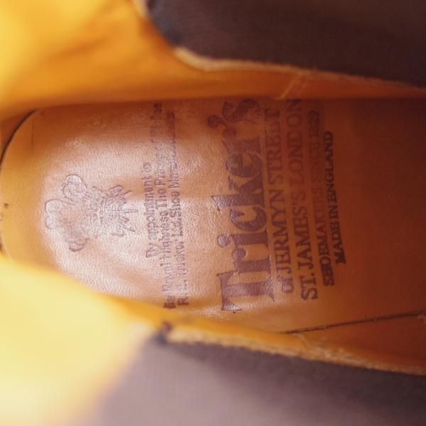 極上★トリッカーズ SIZE 9【現行定価10万円以上★サイドゴアブーツ/M6454】1001/Burnished/カーフ/薄茶/メンズ/Tricker's★k106