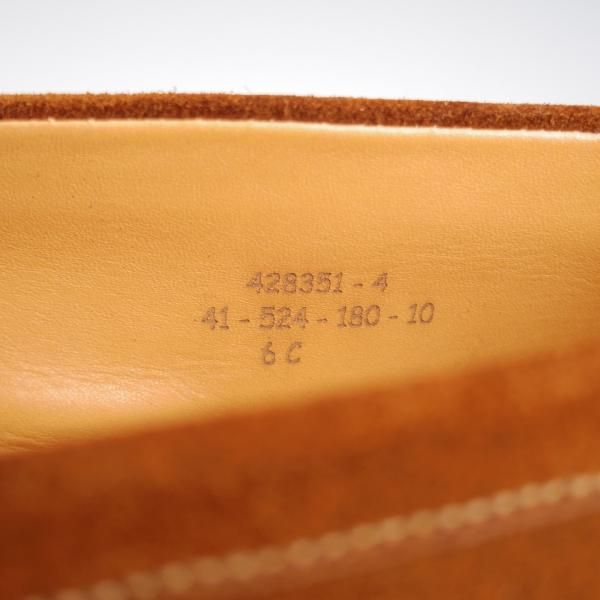 極美品★J.M.ウエストン 6C【現行定価￥137,500-★180/コインローファー】41ラスト/スエード/茶/Weston/ウェストン★k107
