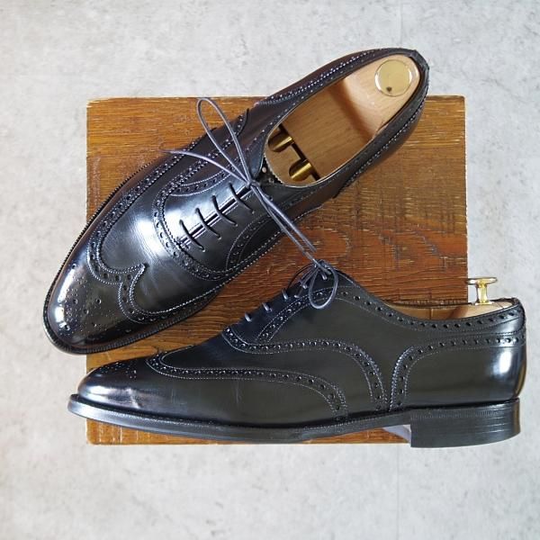 【美品】チャーチ 三都市復刻 フルブローグラスト# 84 size7 チャーチ 90F/UK9【旧チャーチ☆3都市ロゴ/84ラスト】 | 高級中古革靴