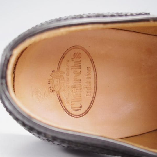 ★チャーチ(レディース) SIZE 37.5【★バーウッド/BURWOOD WI】フルブローグ/パテントレザー/黒/Church's★k112