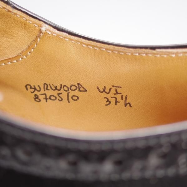 ★チャーチ(レディース) SIZE 37.5【★バーウッド/BURWOOD WI】フルブローグ/パテントレザー/黒/Church's★k112
