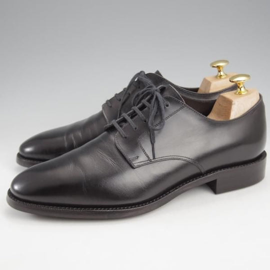 極美品★(浅草)RENDO/レンド SIZE 7【モデル定価￥68,200-★ダイナイトソール仕様/プレーントゥ/7704D】カーフ/黒/メンズ★k113