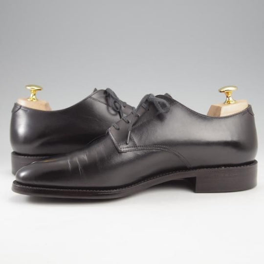 極美品★(浅草)RENDO/レンド SIZE 7【モデル定価￥68,200-★ダイナイトソール仕様/プレーントゥ/7704D】カーフ/黒/メンズ★k113