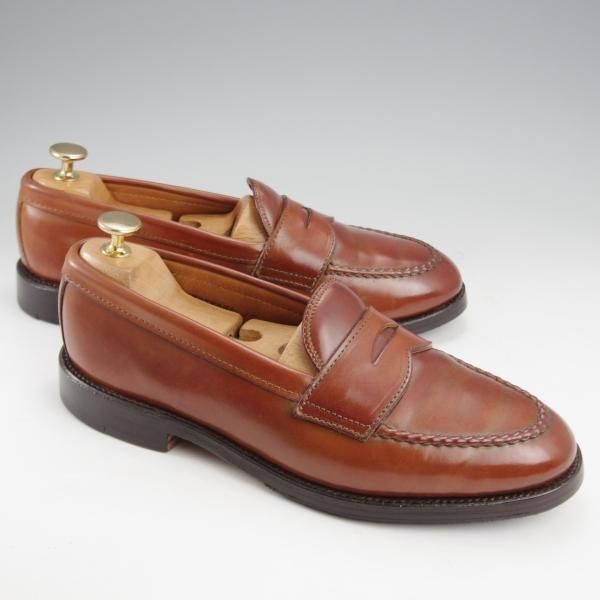 ★オールデン 7D【貴重★ウイスキーコードバン/茶/6646】(仏)MARINA DE BOURBON別注/ヴァンラスト/コインローファー/ALDEN★k109