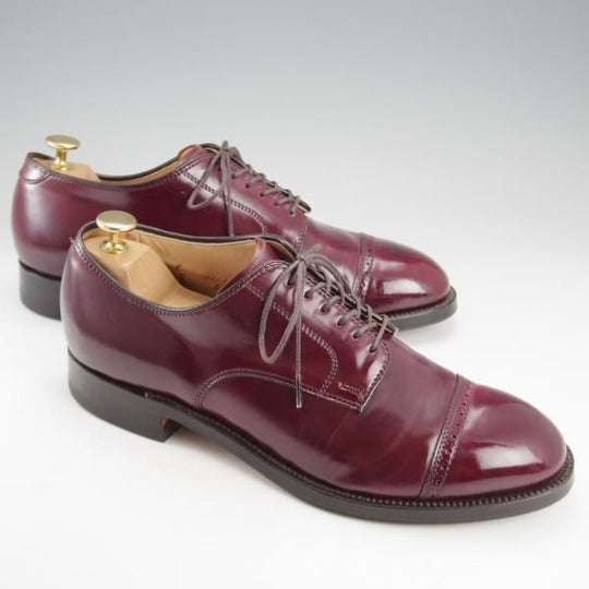 極上★オールデン 8D【定価￥182,600-★コードバン仕様/モディファイドラスト/56201】パンチドキャップトゥ/#8/赤茶/ALDEN★k137