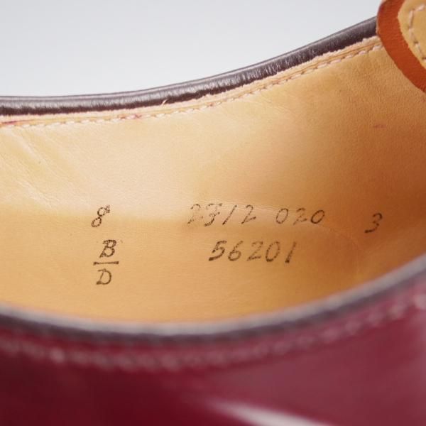 極上★オールデン 8D【定価￥182,600-★コードバン仕様/モディファイドラスト/56201】パンチドキャップトゥ/#8/赤茶/ALDEN★k137