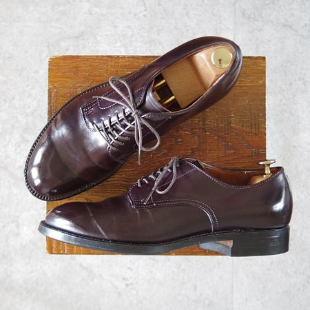 ★オールデン 7.5D【定価￥182,600-★コードバン仕様/モディファイドラスト/53501】プレーントゥ/バーガンディー/赤茶/ALDEN★k138