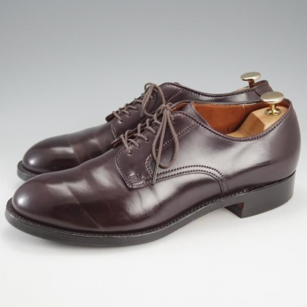 ★オールデン 7.5D【定価￥182,600-★コードバン仕様/モディファイドラスト/53501】プレーントゥ/バーガンディー/赤茶/ALDEN★k138