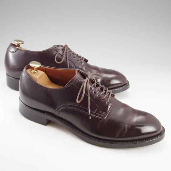 ★オールデン 7.5D【定価￥182,600-★コードバン仕様/モディファイドラスト/53501】プレーントゥ/バーガンディー/赤茶/ALDEN★k138