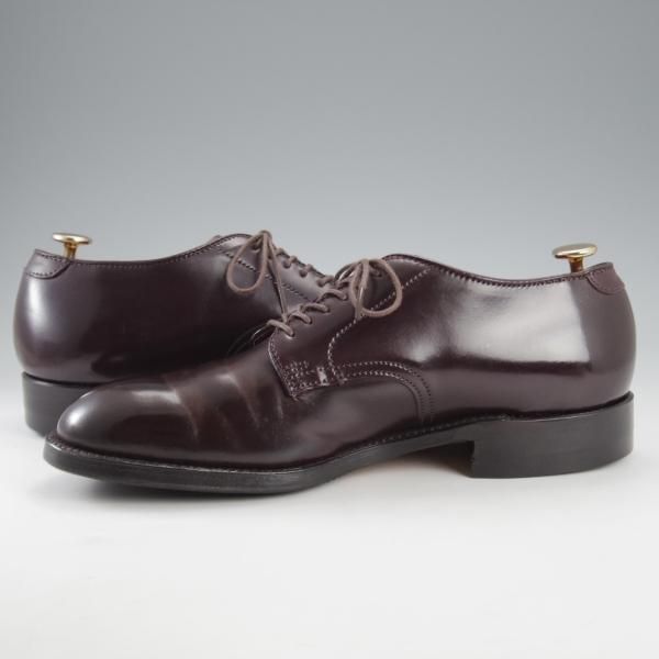 ★オールデン 7.5D【定価￥182,600-★コードバン仕様/モディファイドラスト/53501】プレーントゥ/バーガンディー/赤茶/ALDEN★k138