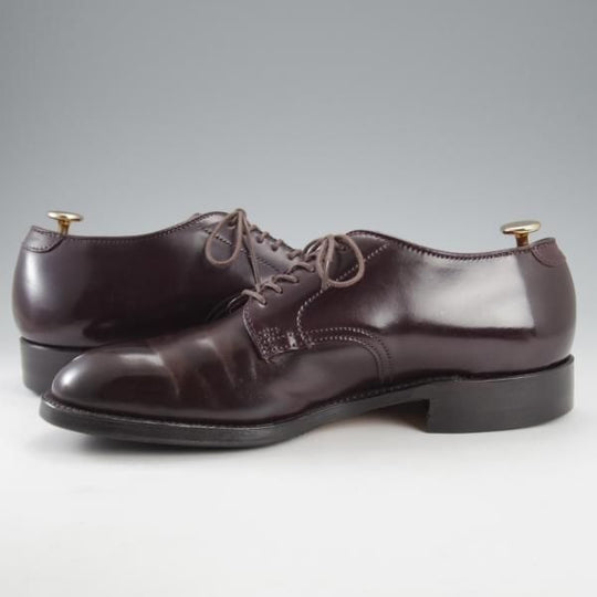 ★オールデン 7.5D【定価￥182,600-★コードバン仕様/モディファイドラスト/53501】プレーントゥ/バーガンディー/赤茶/ALDEN★k138