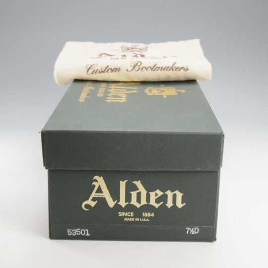 ★オールデン 7.5D【定価￥182,600-★コードバン仕様/モディファイドラスト/53501】プレーントゥ/バーガンディー/赤茶/ALDEN★k138