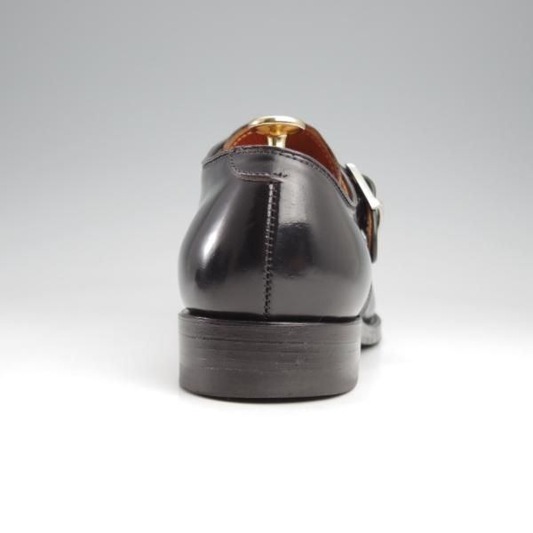 極美品★オールデン 7D【定価￥183,700-★コードバン仕様/モンクストラップ】1879/モディファイドラスト/黒/ALDEN★k139