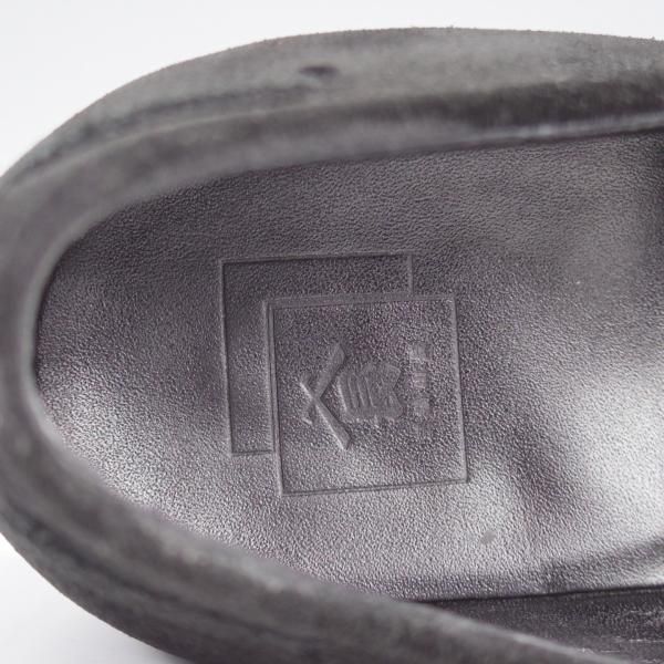 極上★三陽山長 SIZE 6【定価￥80,300-★鹿三郎/R2010ラスト】タッセルローファー/スエード/黒/ROKUSABURO/Sanyo Yamacho★k141