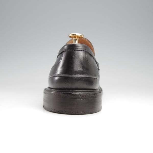 極美品★トリッカーズ SIZE 8.5【定価￥104,500-★コインローファー/JAMES】3227/カーフ/黒/メンズ/Tricker's★k142