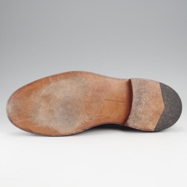 極美品★トリッカーズ SIZE 8.5【定価￥104,500-★コインローファー/JAMES】3227/カーフ/黒/メンズ/Tricker's★k142