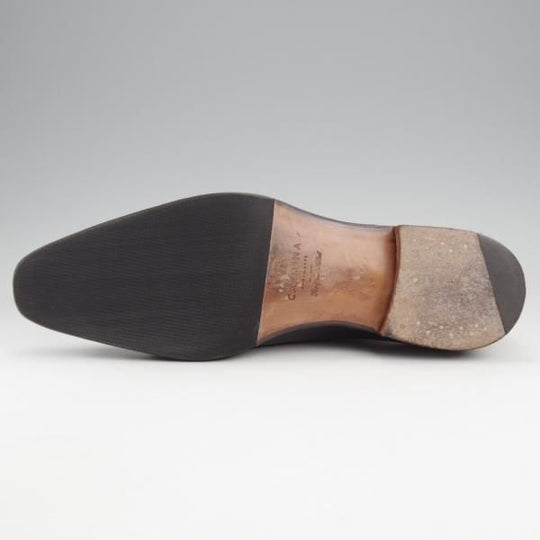 極上★(スペイン製)カルミナ SIZE 8.5【モデル定価￥91,300-★クォーターブローグ/80512】BUGERラスト/カーフ/黒/メンズ/CARMINA★k145