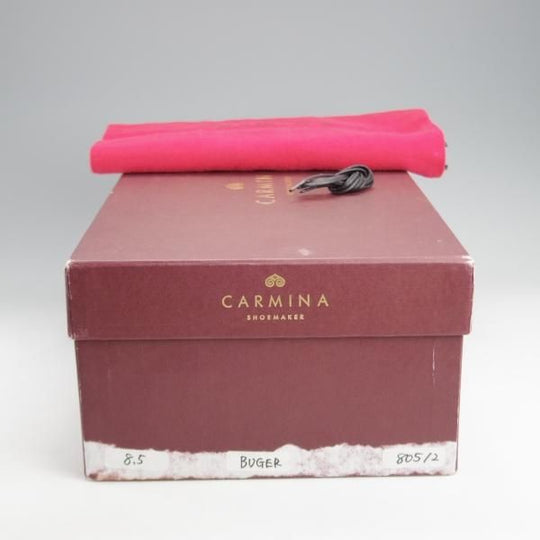 極上★(スペイン製)カルミナ SIZE 8.5【モデル定価￥91,300-★クォーターブローグ/80512】BUGERラスト/カーフ/黒/メンズ/CARMINA★k145