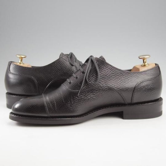 ほぼ試着程度★三陽山長 SIZE 7【定価￥80,300-★(英)C.F.ステッド社のクロスボード/友二郎】ストレートチップ/黒/Sanyo Yamacho★k146