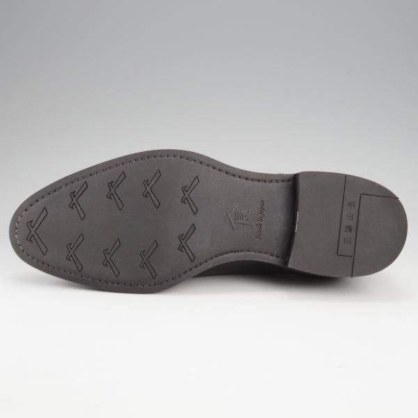 ほぼ試着程度★三陽山長 SIZE 7【定価￥80,300-★(英)C.F.ステッド社のクロスボード/友二郎】ストレートチップ/黒/Sanyo Yamacho★k146