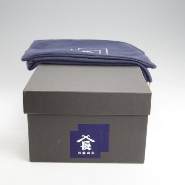 ほぼ試着程度★三陽山長 SIZE 7【定価￥80,300-★(英)C.F.ステッド社のクロスボード/友二郎】ストレートチップ/黒/Sanyo Yamacho★k146
