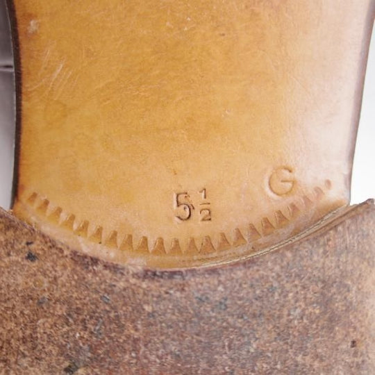 極上★(伊)アルティオリ SIZE 5.5【定価15万円以上★イントレチャート×カンガルー革】センターエラスティック/濃茶/メンズ/ARTIOLI★k150