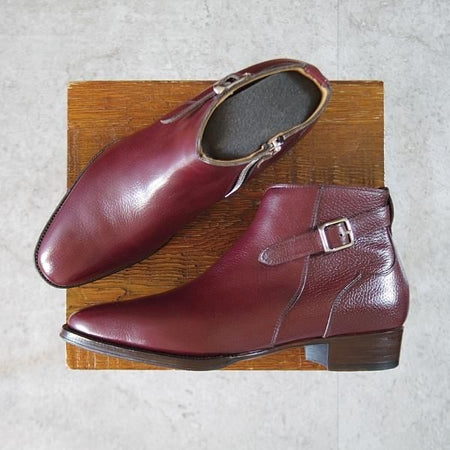 美品★Oriental/オリエンタル SIZE 6【定価￥71,500-★CREED/ベベルドグッドイヤー】6703/BIANCO/サイドジップ/ブーツ/赤茶★k152