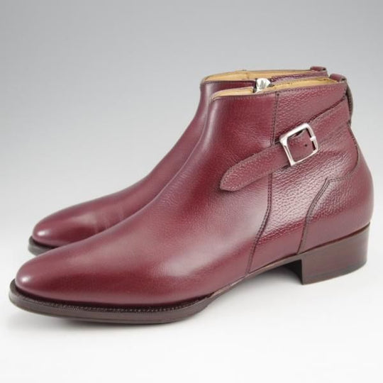 美品★Oriental/オリエンタル SIZE 6【定価￥71,500-★CREED/ベベルドグッドイヤー】6703/BIANCO/サイドジップ/ブーツ/赤茶★k152