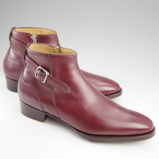 美品★Oriental/オリエンタル SIZE 6【定価￥71,500-★CREED/ベベルドグッドイヤー】6703/BIANCO/サイドジップ/ブーツ/赤茶★k152