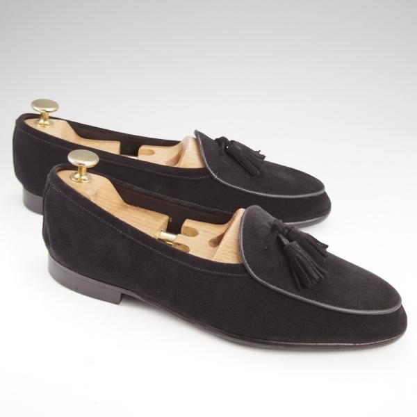 美品★アントニオ・ルフォ SIZE 6.5【定価￥39,600-★ベルジャンシューズ/トレーディングポスト取扱】AR002/黒/ANTONIO RUFO★k153