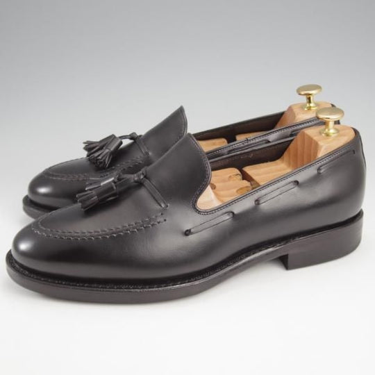 美品★ジャランスリワヤ SIZE 8【定価￥39,600-★ダイナイトソール/タッセルローファー/Tirta】EDWARDラスト/黒/JALAN SRIWIJAWA★k154