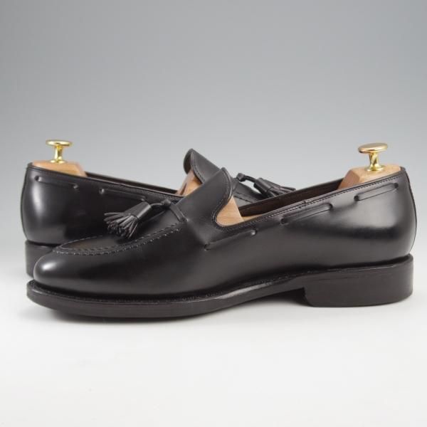 美品★ジャランスリワヤ SIZE 8【定価￥39,600-★ダイナイトソール/タッセルローファー/Tirta】EDWARDラスト/黒/JALAN SRIWIJAWA★k154