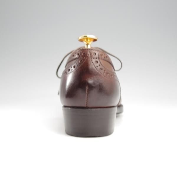 極美品★Oriental/オリエンタル SIZE 6【定価￥59,400-★ベベルドグッドイヤー/Andrew】フルブローグ/カーフ/濃茶/メンズ★k155