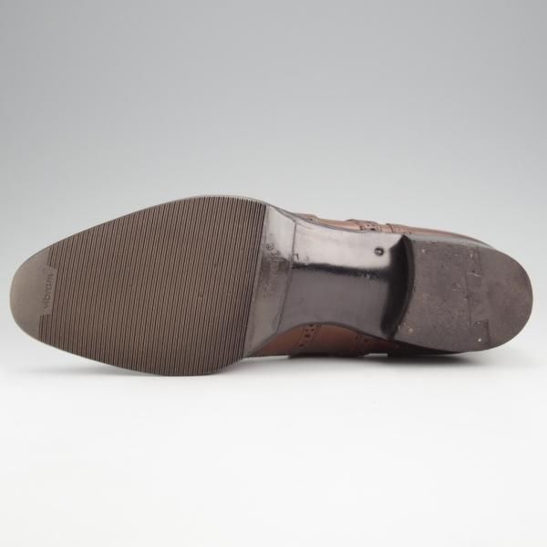 極美品★Oriental/オリエンタル SIZE 6【定価￥59,400-★ベベルドグッドイヤー/Andrew】フルブローグ/カーフ/濃茶/メンズ★k155