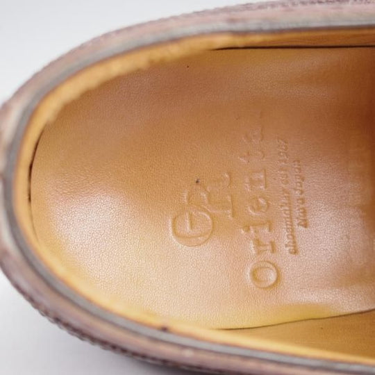 極美品★Oriental/オリエンタル SIZE 6【定価￥59,400-★ベベルドグッドイヤー/Andrew】フルブローグ/カーフ/濃茶/メンズ★k155