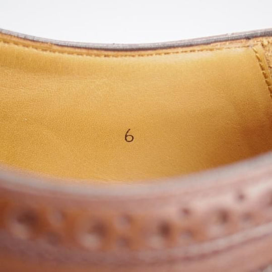 極美品★Oriental/オリエンタル SIZE 6【定価￥59,400-★ベベルドグッドイヤー/Andrew】フルブローグ/カーフ/濃茶/メンズ★k155