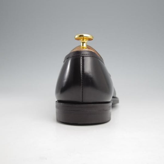 極美品★クロケット&ジョーンズ 5E【定価￥90,200-★SYDNEY/シドニー】コインローファー/CITYソール/341ラスト/黒/Crockett&Jones★k157