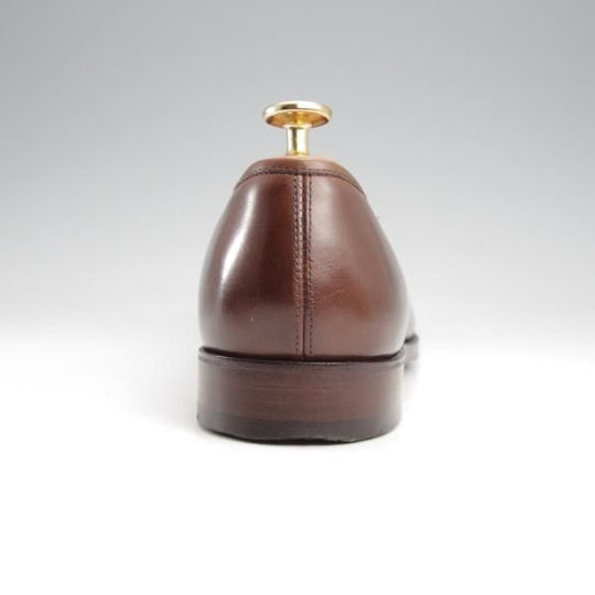 極美品★Oriental/オリエンタル SIZE 6.5【定価￥57,200-★コインローファー/ALBERS】3500/カーフ/茶/メンズ★k158