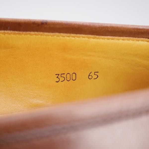 極美品★Oriental/オリエンタル SIZE 6.5【定価￥57,200-★コインローファー/ALBERS】3500/カーフ/茶/メンズ★k158