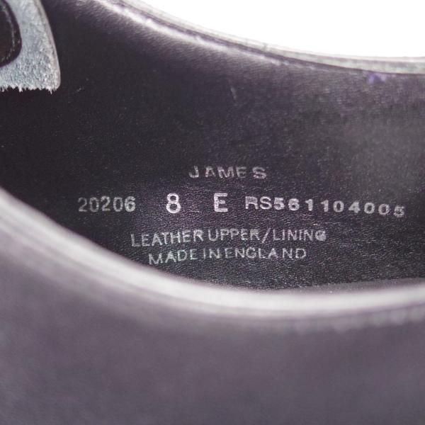 未使用★クロケット&ジョーンズ 8E【定価￥242,000-★映画007(ノー・タイム・トゥ・ダイ)公開記念モデル('21)/JAMES】黒★k161