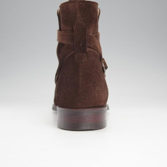 極上★(スペイン製)CARMINA/カルミナ SIZE 5【定価￥83,600-★純正シューツリー付/ジョッパーブーツ/80106】スエード/濃茶/メンズ★k163