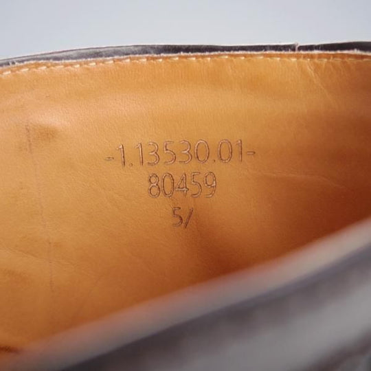 極美品★(スペイン製)CARMINA/カルミナ SIZE 5.5【モデル定価￥86,900-★レースアップブーツ/80459】オイルドレザー/黒/メンズ★k164